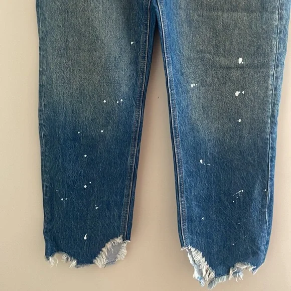 Free People We The Free Maggie Mid-Rise Straight Leg Jeans Size 26 NWOT - Picture 6 of 10